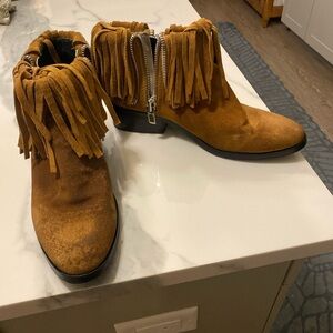 3.1 Philip Lim size 9 Fringe Suede Ankle Boots